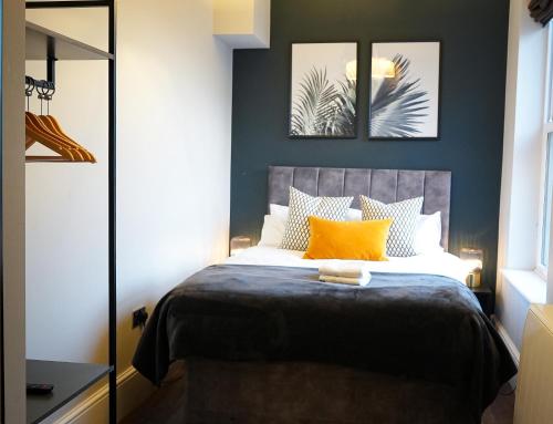 Ein Bett oder Betten in einem Zimmer der Unterkunft Brighton City Centre 2 Bed Apt