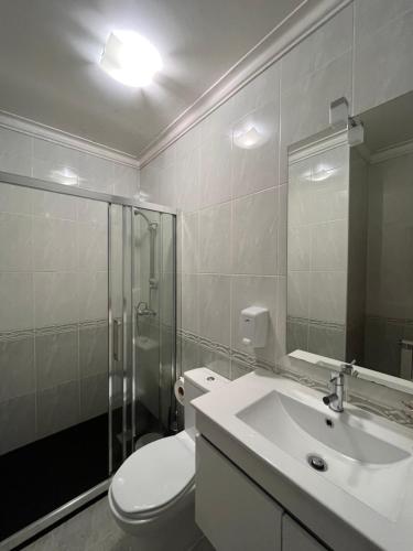 Koupelna v ubytování AM Residence