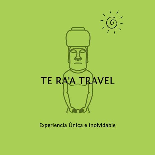 a drawing of a man with the words t reka travel at Suit Victoria (2 camas singles) in Hanga Roa