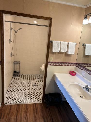 Un baño de Valley Inn and Suites