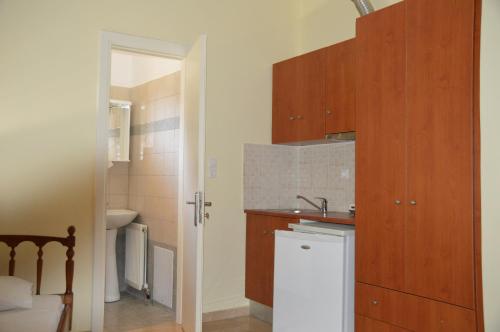 Koupelna v ubytování Marvi Hotel
