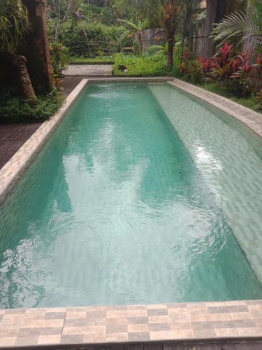 a swimming pool with turquoise water at Ubud Sawah Scenery Villa and Homestay in Tegalalang