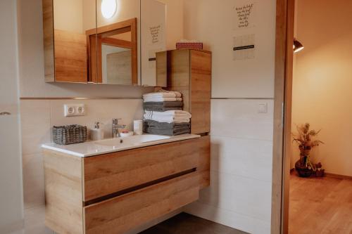 Kuchyňa alebo kuchynka v ubytovaní Meine Auszeit – das ferienhaus