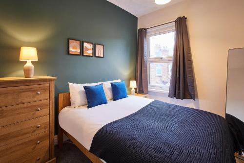 a bedroom with a bed and a window at Host & Stay - Charlotte Street in Redcar