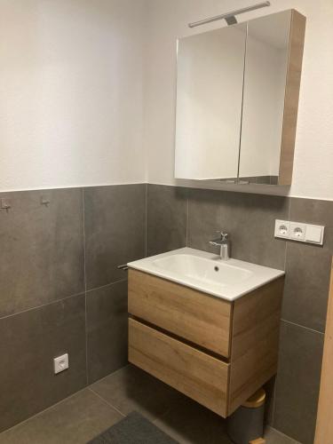 Koupelna v ubytování Appartement Stefanie
