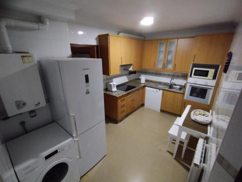 Dapur atau dapur kecil di Maison Camelias en Pontevedra centro con parking incluído