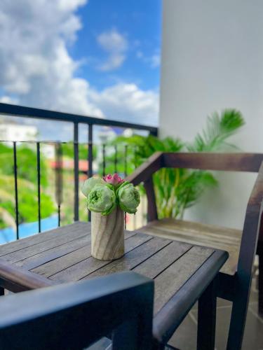 Un balcón o terraza en The Palmery