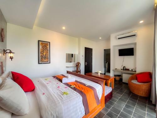 Una cama o camas en una habitación de The Palmery