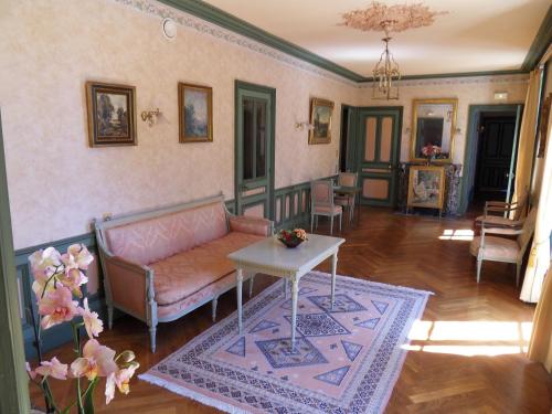 Χώρος καθιστικού στο Château de la Motte