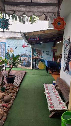 Un lugar para sentarse en Oceanic Hostel