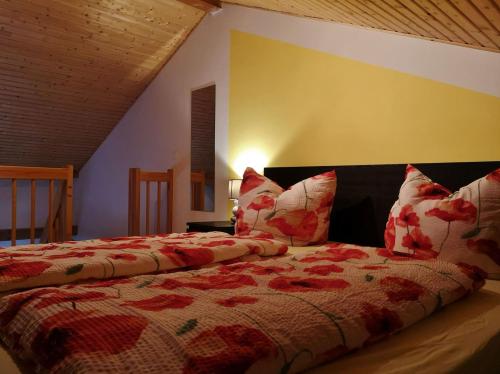 Postel nebo postele na pokoji v ubytování Hof am Meer "Seerose"