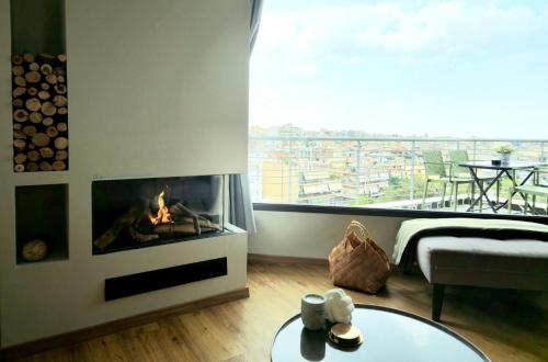 Posedenie v ubytovaní Sky Apartment