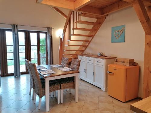 Kuchyň nebo kuchyňský kout v ubytování Hof am Meer "Seeigel"