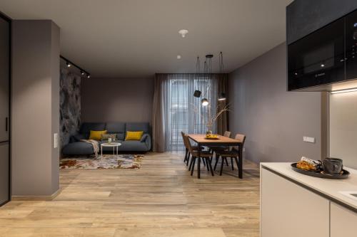 Dapur atau dapur kecil di Olivia apartamenti