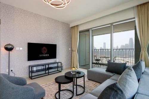 Fotografie z fotogalerie ubytování Livbnb Suites - Elegant 3BR+Maids Room w/ Burj Khalifa View v Dubaji