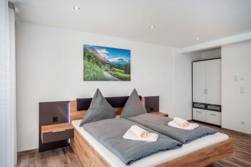 Postel nebo postele na pokoji v ubytování Ferienwohnung Legau