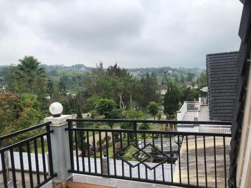 a view from the balcony of a house at Eton Asia Villas-Kota Bunga in Puncak