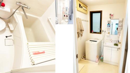 a bathroom with a sink and a toilet at Fukushige Building - Vacation STAY 15723 in Tokyo