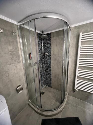 Koupelna v ubytování Serres city center modern apartment (Monika)