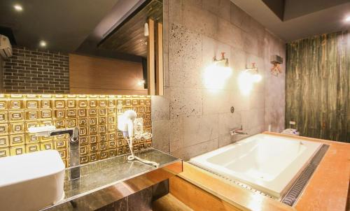 Koupelna v ubytování 해운대 109 호텔 부산 Hotel 109 Busan Haeundae