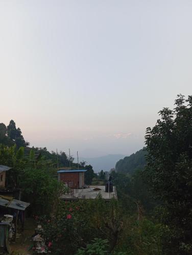 vistas a un valle desde una colina con árboles en Hotel Mountain Ridge en Bandipur