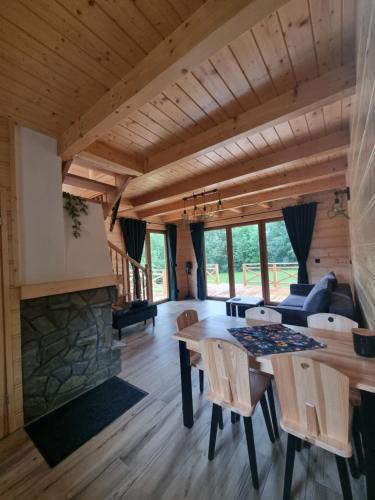 Χώρος καθιστικού στο Chatka Przy Miedzy