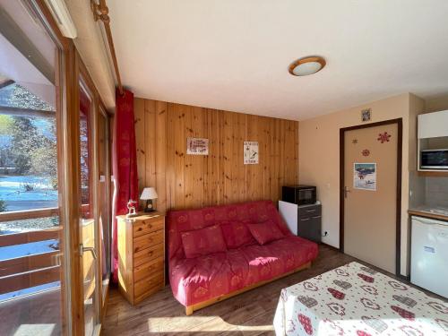 Studio cabine sud 4 pers, balcon, proche pistes, navette et commerces, animaux acceptés - FR-1-263-536