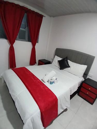 Ένα ή περισσότερα κρεβάτια σε δωμάτιο στο HOTEL ISMAEL de la VILLA