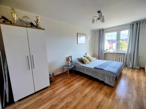 Postel nebo postele na pokoji v ubytování Apartament Panorama