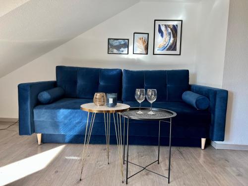 Ruang duduk di Design Apartment, Küche, Smart-TV, WLAN