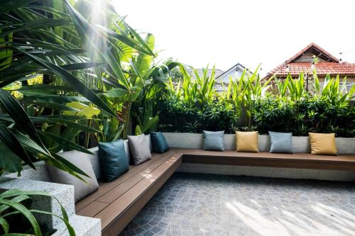 Κήπος έξω από το Eco House Villa