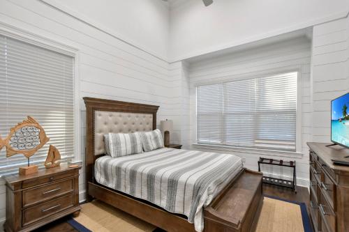 Postel nebo postele na pokoji v ubytování Sandy Tows