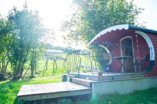 Zahrada ubytování La Tiny House de la Bergerie