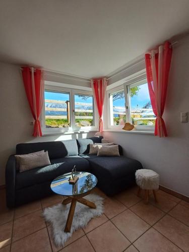 Χώρος καθιστικού στο Appartement Rabl