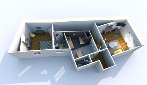 d'un plan d'étage d'une maison dans l'établissement By Le PARVIS, à Reims