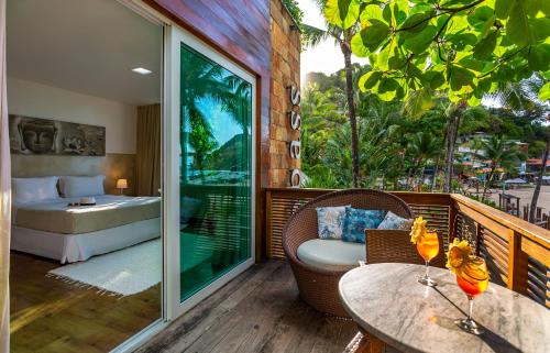 Ein Balkon oder eine Terrasse in der Unterkunft Pousada Sambass