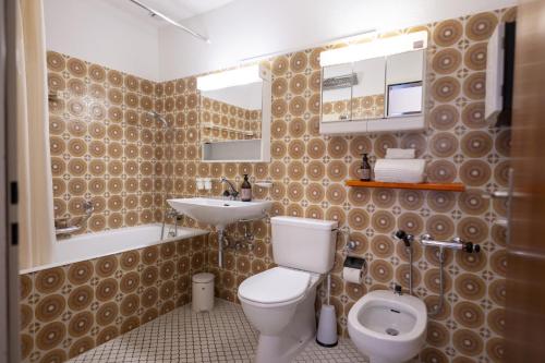 Koupelna v ubytování Brentschpark Wohnung 72