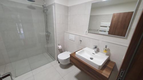Ένα μπάνιο στο Apartmán Slunečná Stará pošta Špičák