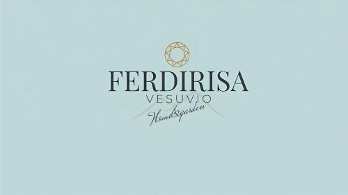 a logo for a vegan restaurant with a blue at Ferdirisa Vesuvio Home&Garden in San Giorgio a Cremano