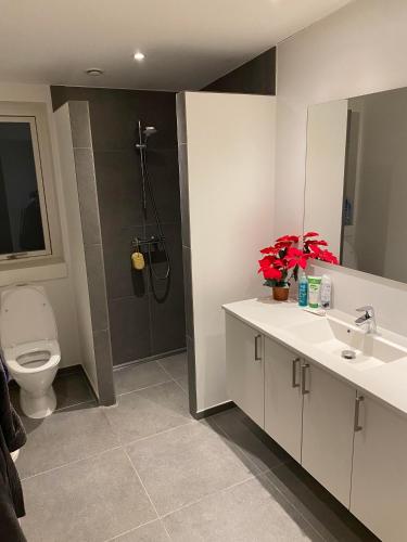 Kylpyhuone majoituspaikassa Musholmvej