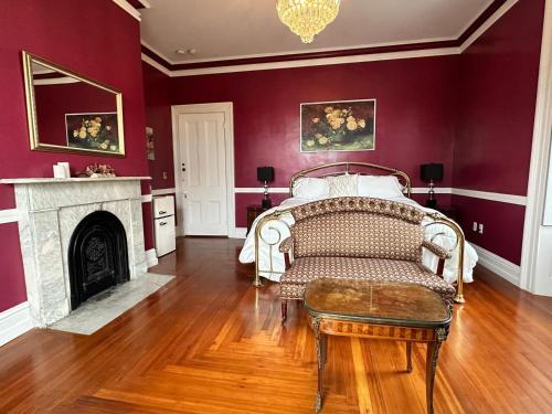 Χώρος καθιστικού στο The Hamilton Hoppin House