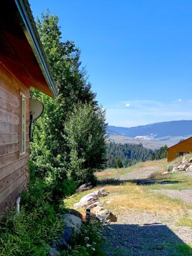 a view from the side of a house at Mammoth Overlook Of Yellowstone in Gardiner