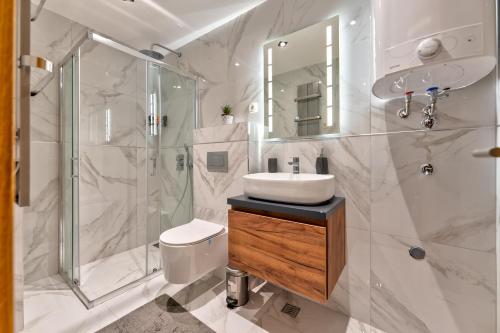 Koupelna v ubytování Exclusive Centar Peković