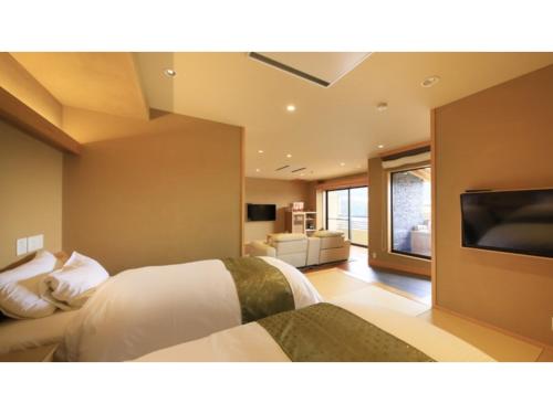 Katil atau katil-katil dalam bilik di Ryokan Biyu no Yado - Vacation STAY 16235v