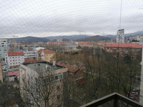 a view of a city with buildings and trees at Central Apartment no2. in Zagreb