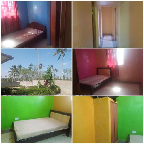 a collage of four different photos of a room with a bed at Rabai,Mazeras. Off Jumbo steel mills/kombeni girls before the coast line of Mombasa Kenya. in Kilifi