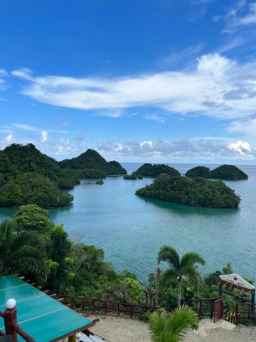 a view of a large body of water with islands at C View Resort in Sipalay