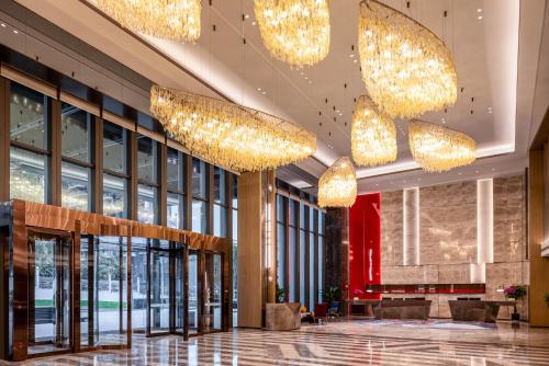 Vstupní hala nebo recepce v ubytování Grand Mercure Yichang Waitan