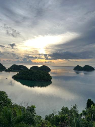 an island in the middle of a large body of water at C View Resort in Sipalay
