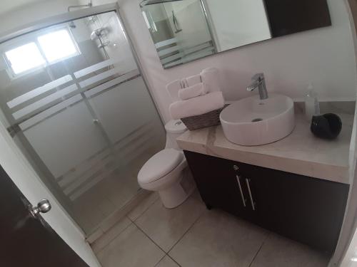 Koupelna v ubytování PUNTA AZUL